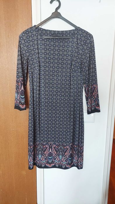 Vestido Padrão Colorido