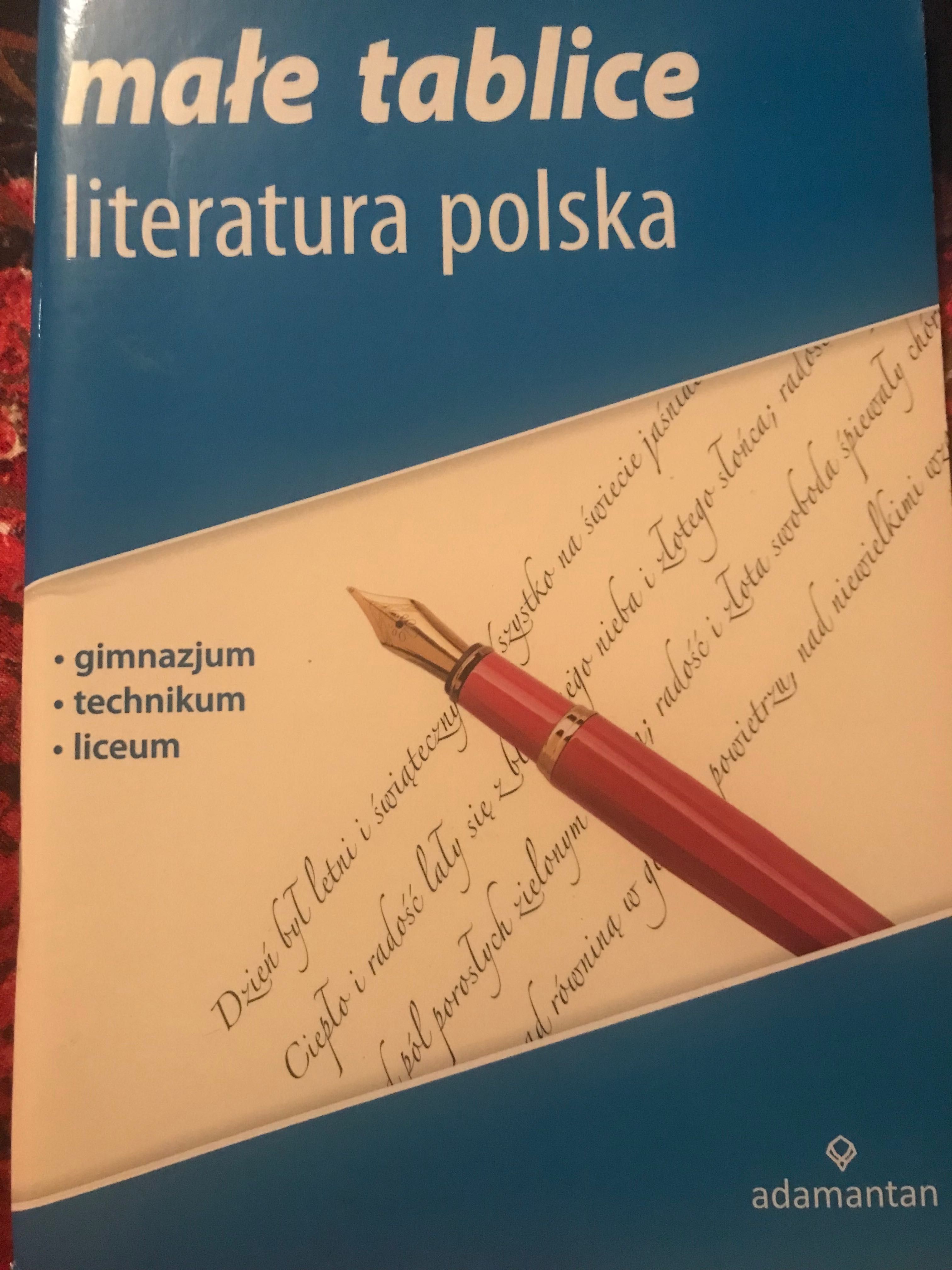 Małe tablice literatura polska