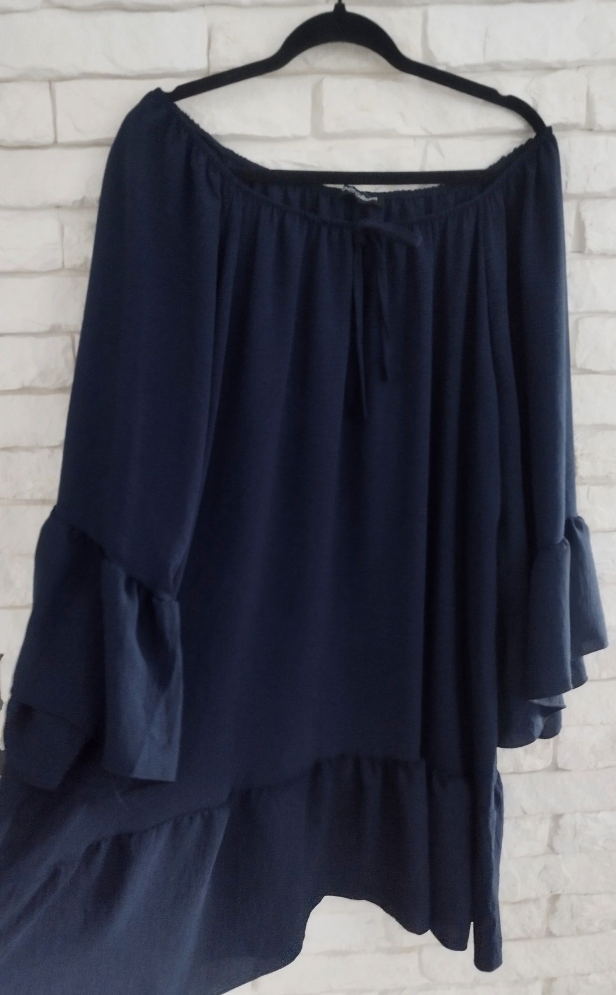Włoska sukienka tunika plus size xxxxl 50 52