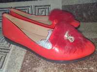Туфли балетки женские красные 39 - 40 размер