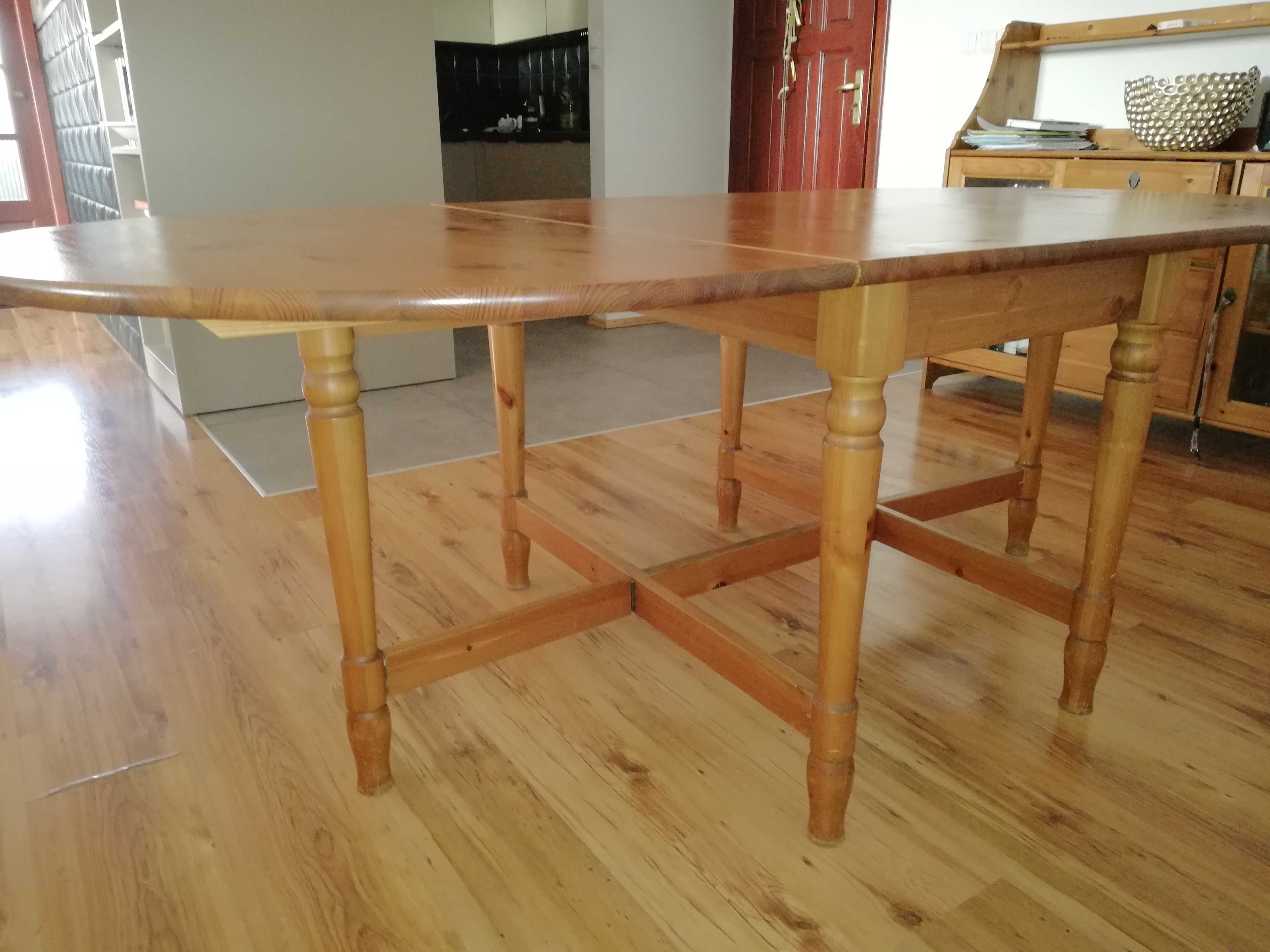 Stół drewniany składany