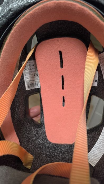 Kask btwin pomarańczowo różowy XS