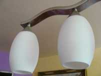 Żyrandol, lampa pięć kloszy