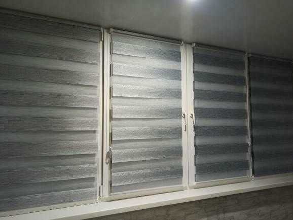 Жовтневе, виробник рулонних штор, тканинних «День-Ніч» жалюзей.