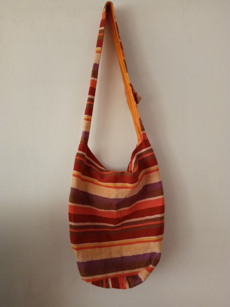 Torebka indyjska boho hippie style bawełna