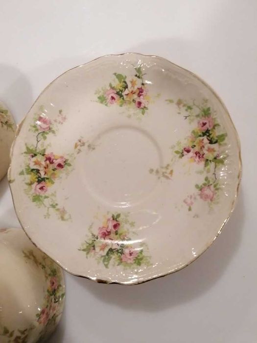 Chávenas de chá e pires Fábrica Louça Sacavém