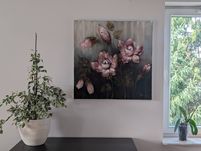 Obraz olejny kwiaty lilie Małgorzata Bobrowska