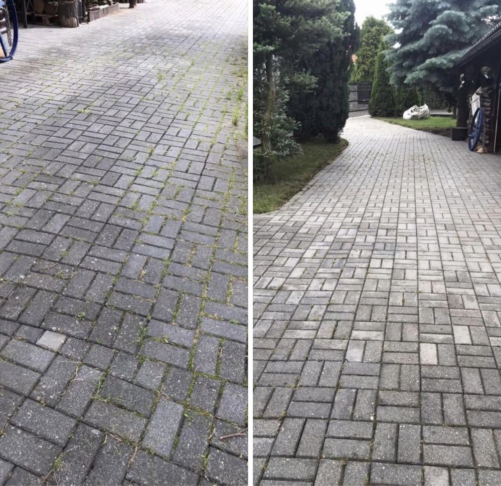 Mycie elewacji, czyszczenie kostki, mycie dachów