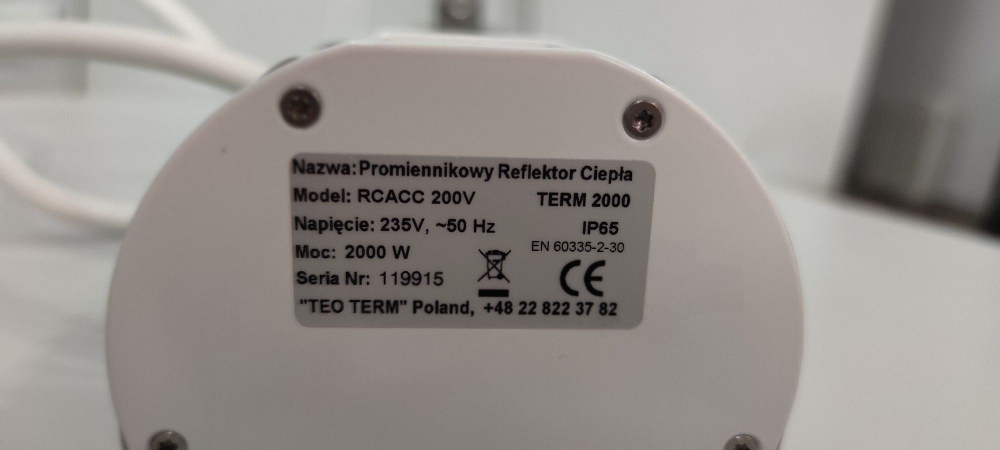 Promiennikowe reflektory ciepła Term 2000