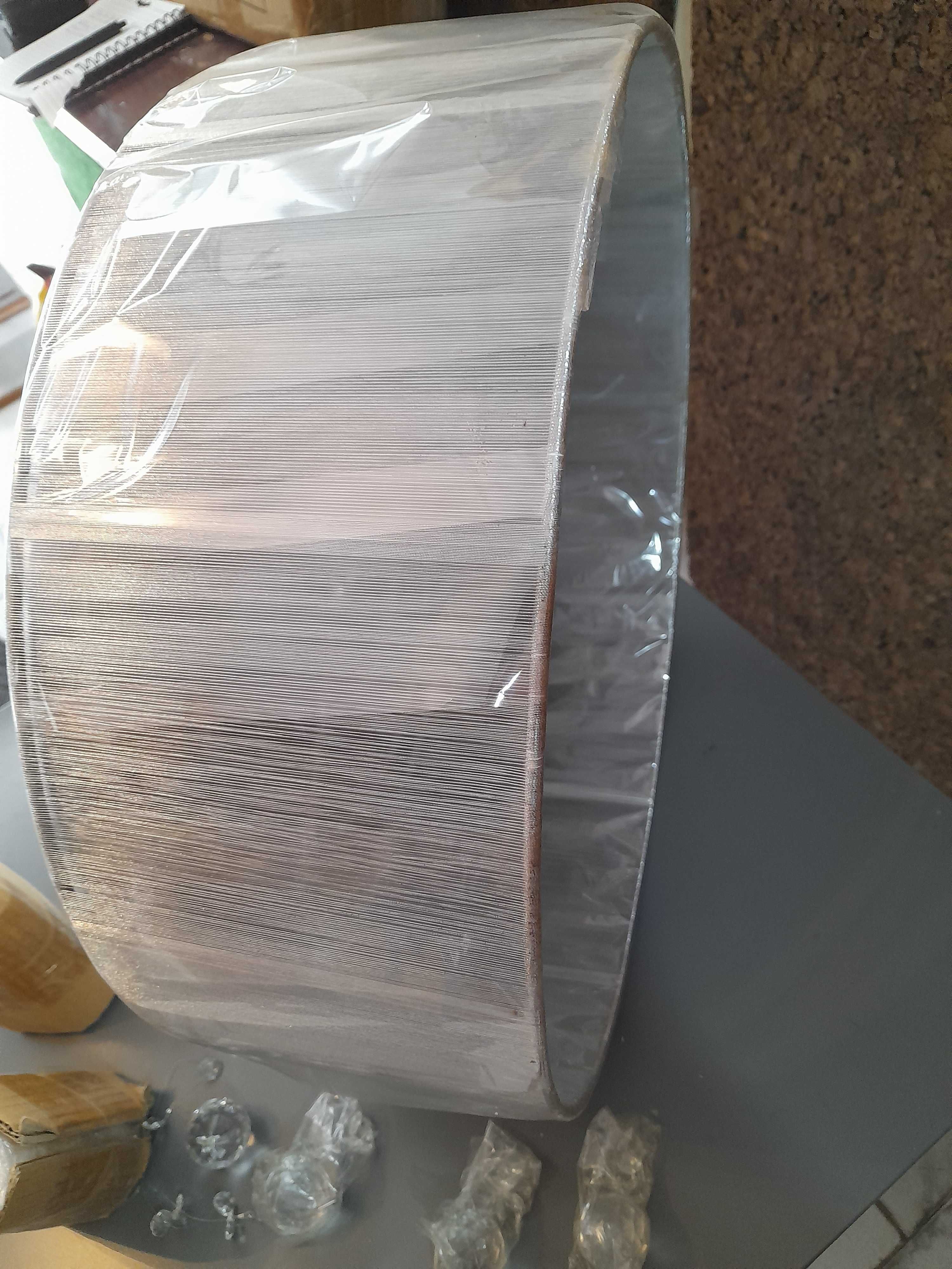 Candeeiro redondo teto 50cm diâmetro prateado e espelhado novo/ caixa