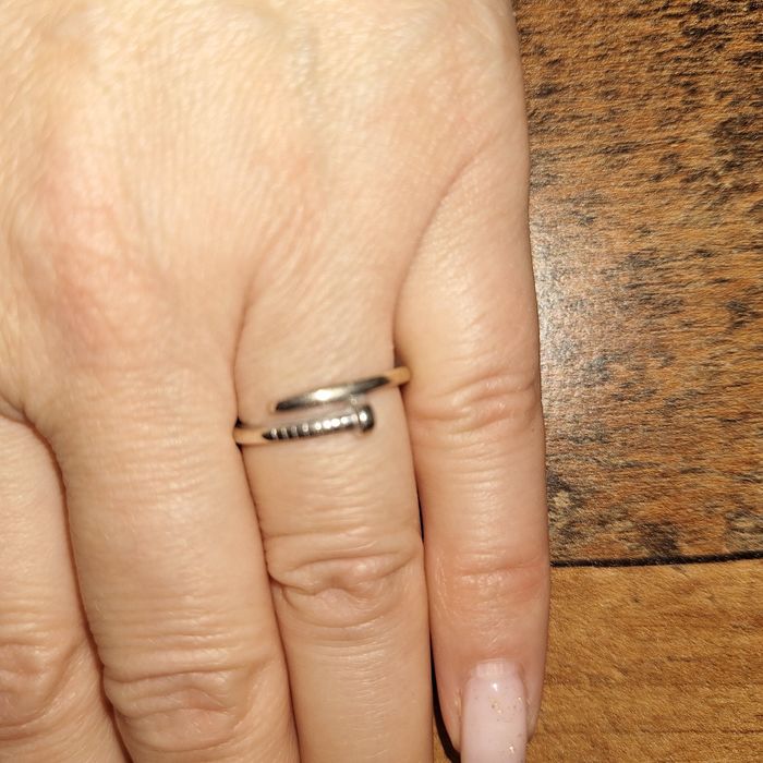 Срібна каблучка цвях