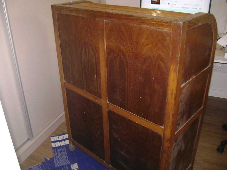 móvel antigo escritório de persiana madeira