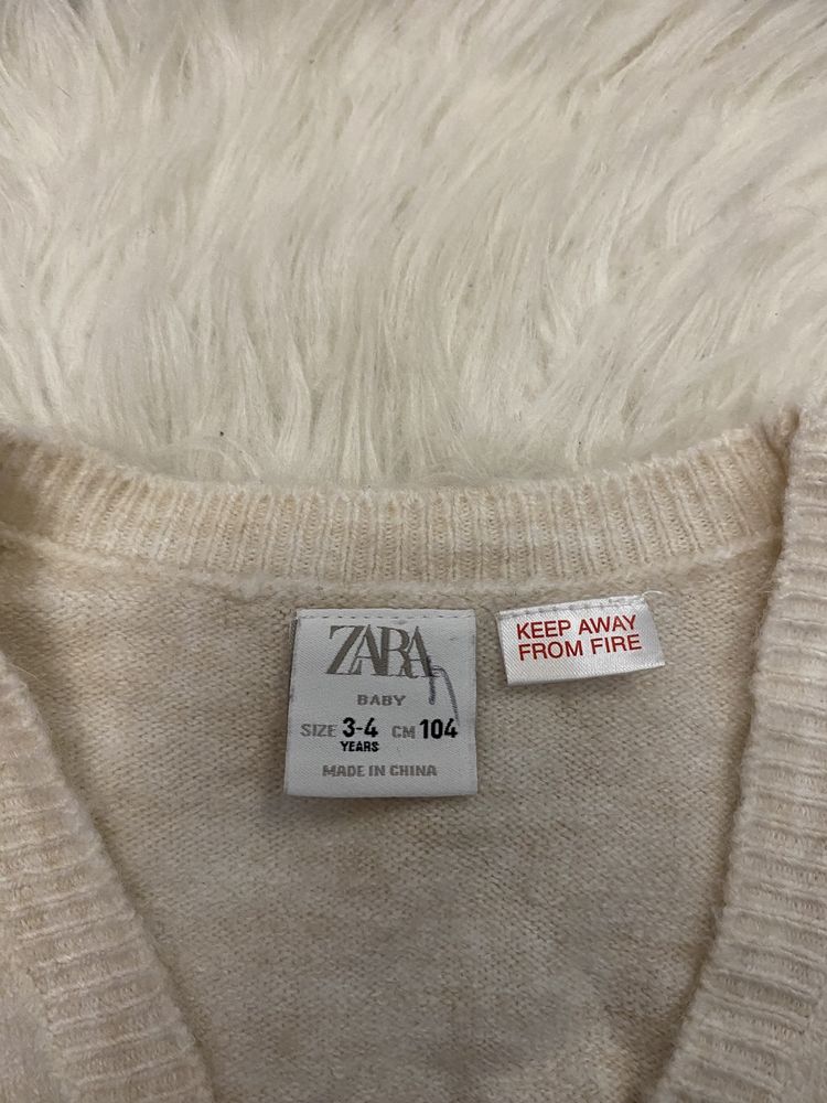 Кардиган кофта світер для дівчинки zara 3-4 рочки