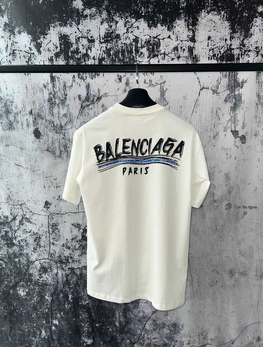 BALENCIAGA брендовая Футболка мужсксая оверсайз женская унисекс