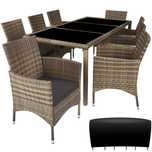 Zestaw mebli rattanowych Almansa naturalny/ciemnoszary OUTLET