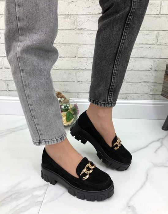 Лофери жіночі замш