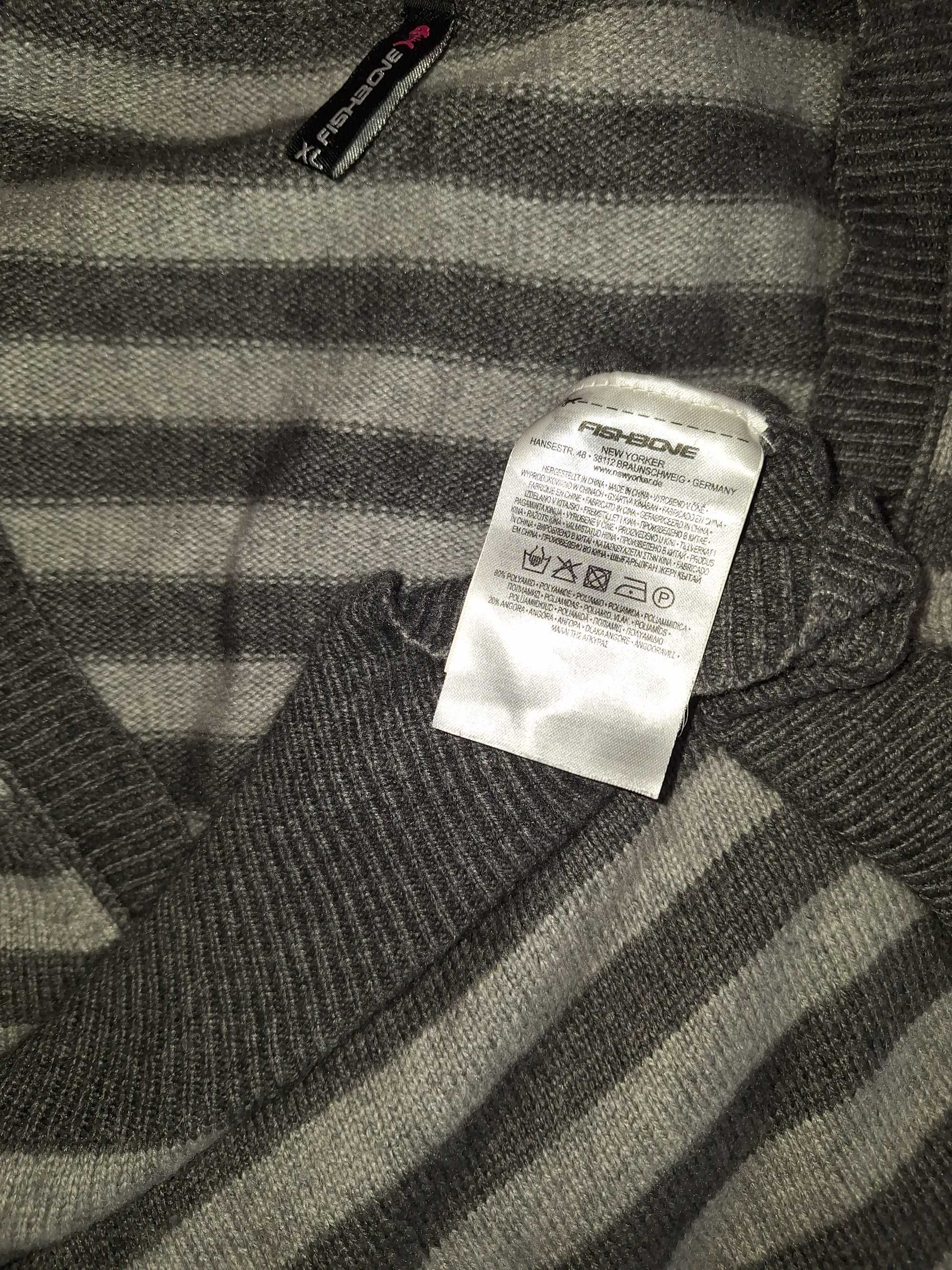 Sweter kardigan Fishbone angora