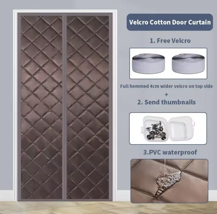 Магнітні штори утеплення дверей