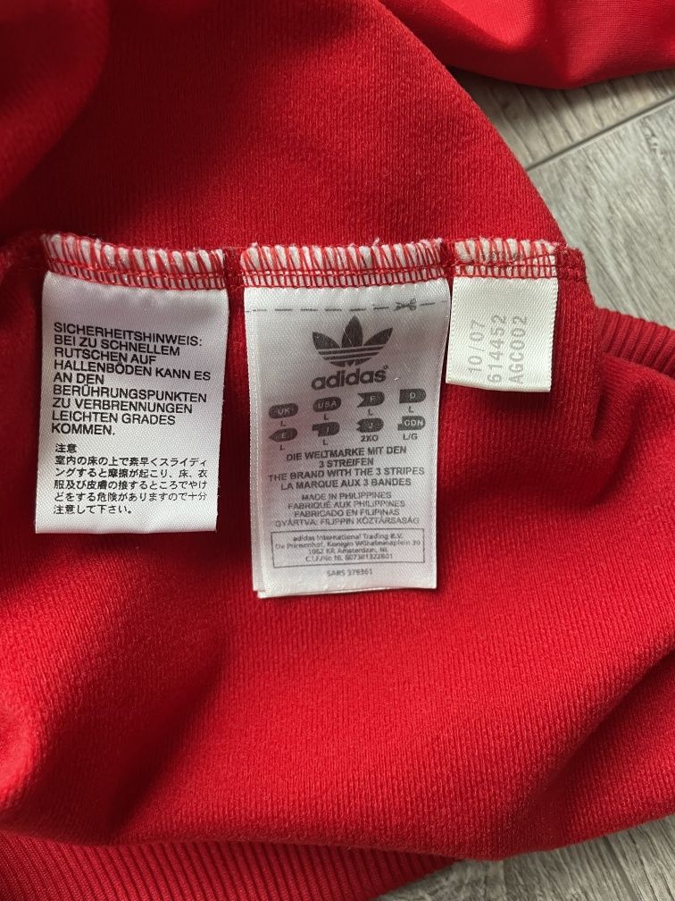 олимпийка Adidas vintage red track jacket Firebird rasta chille 62