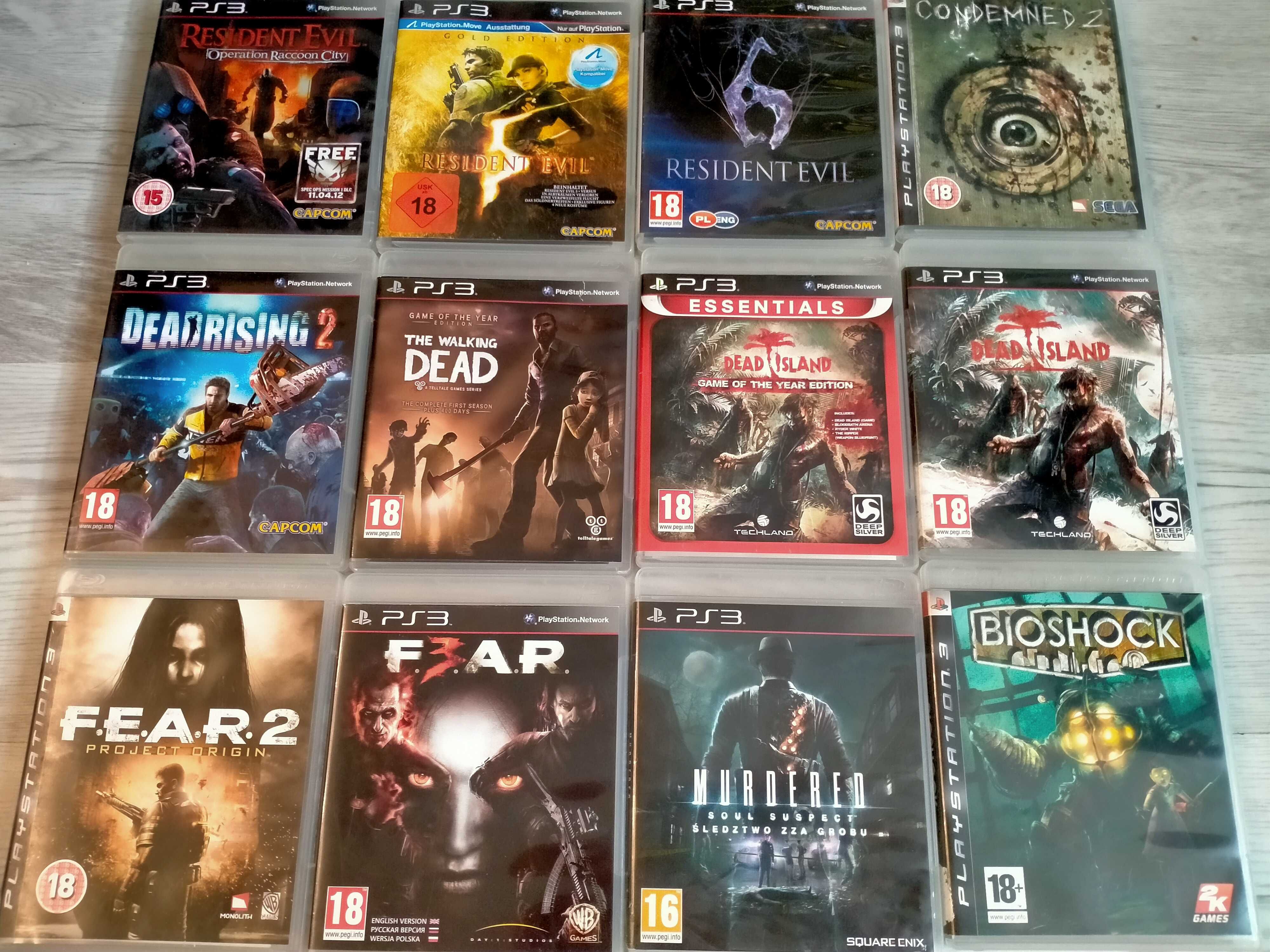 Gry grozy PS3 Fear, Redident evil i inne