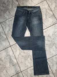Jeansy damskie dzwony boot cut low waist vintage 90s strom jeans