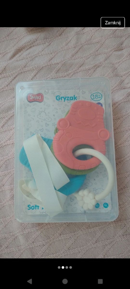 Gryzak nowy smyk smiki soft teether gryzaki dla niemowląt