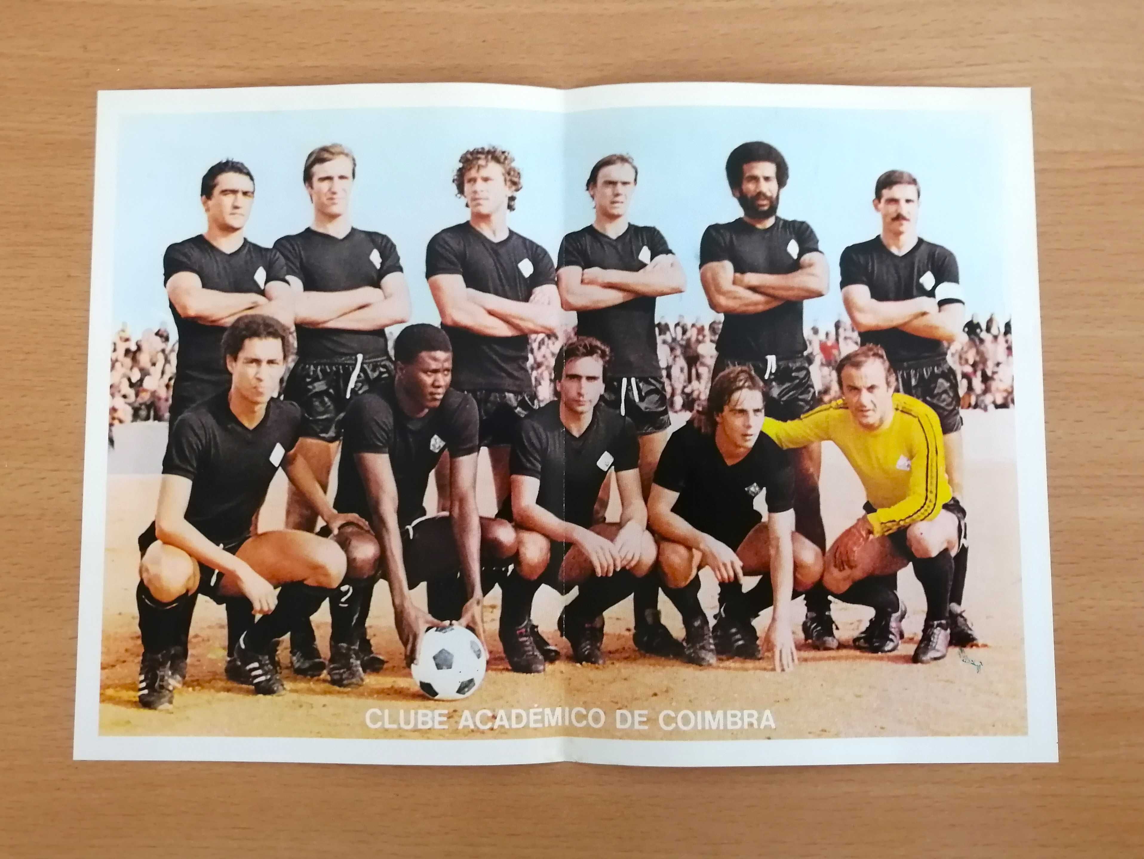 Poster Equipa da Académica de Coimbra 1980/81, tamanho A4