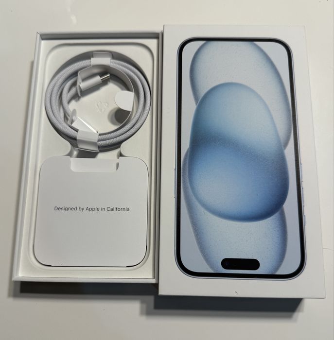 iPhone 15 256gb blue, jak nowy, idealny, PEWNY Apple. Black week