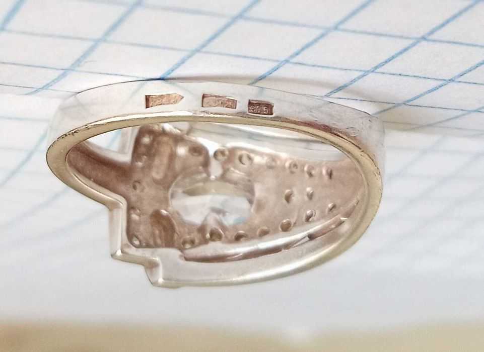 Вінтажне Кольцо перстень срібло 875 проба 17,2 розмір, вінтаж