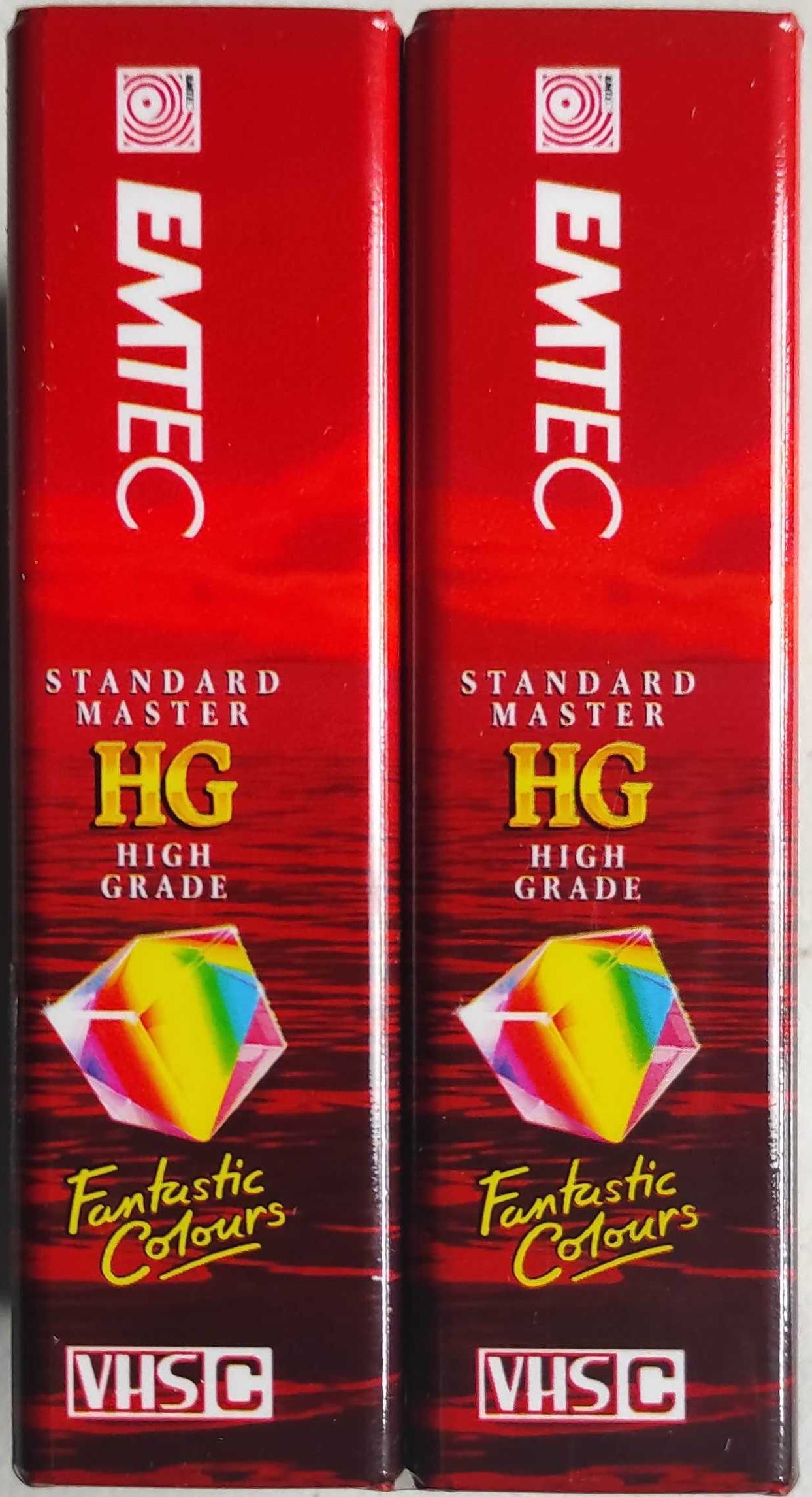 Cassetes VHS-C - EMTEC - PHG 30 - NOVAS - Pack 2 Unidades