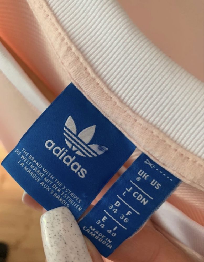 Różowa bluza Adidas r. S