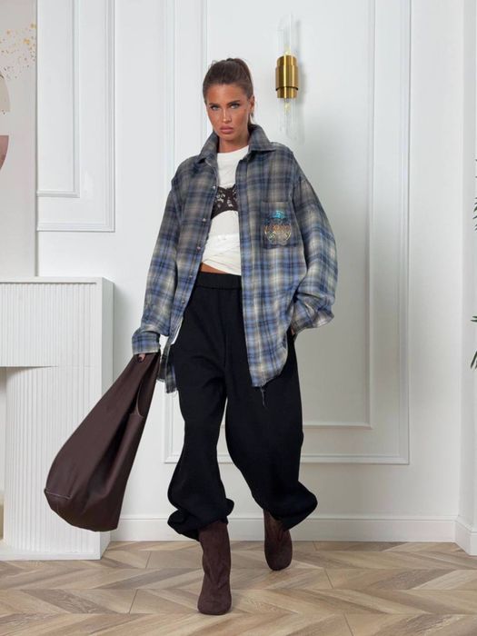 Сорочка жіноча бренд в клітину