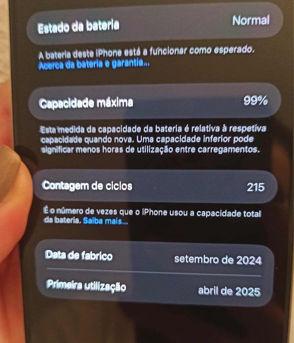 Iphone 16 pro max 256Gb grade A+ aceitamos financiamento