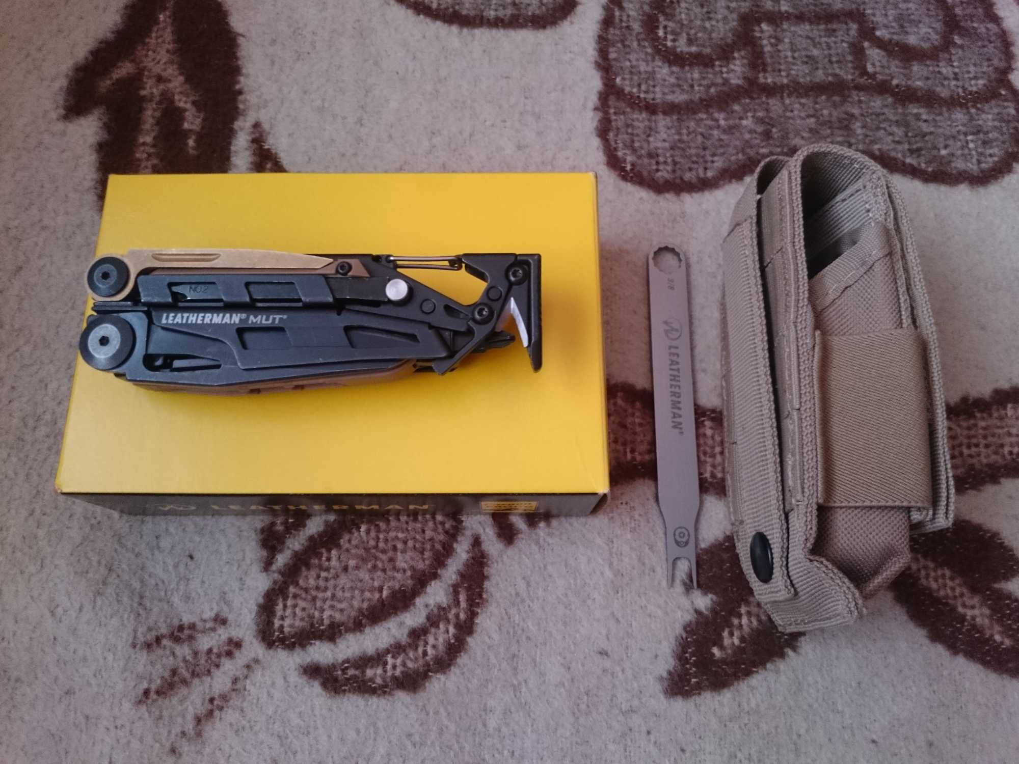 Multitool Leatherman MUT + kabura MOLLE piaskowa