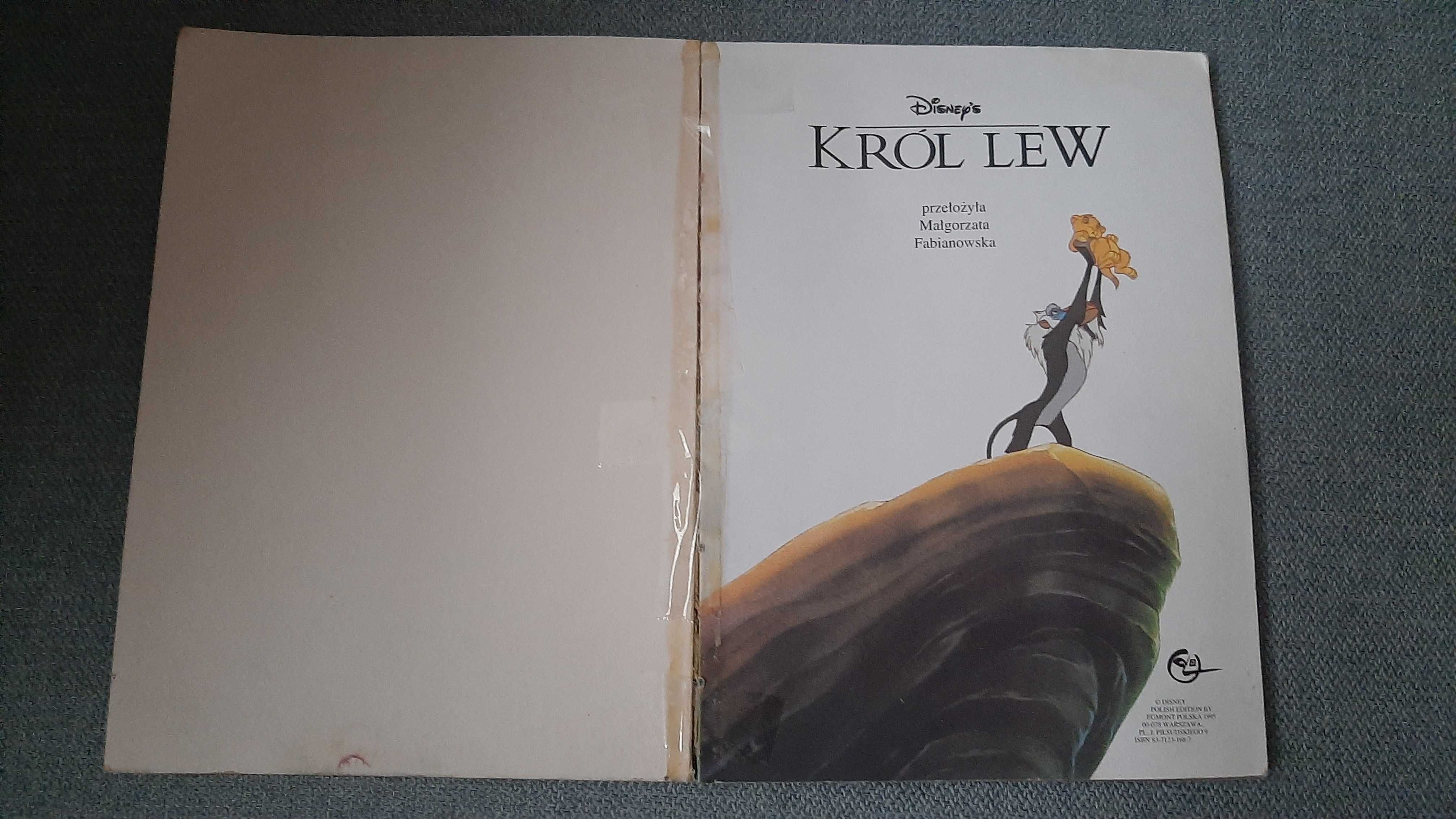 Król lew Walt Disney Egmont format A5 miękka okładka