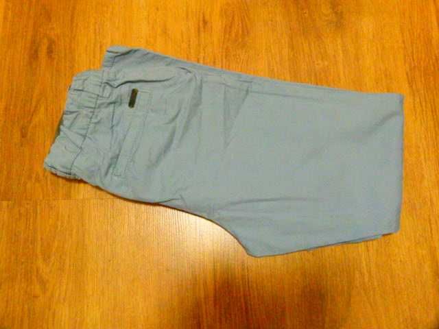 rozm 140 H&M spodnie eleganckie chino niebieskie jasne chłopięce