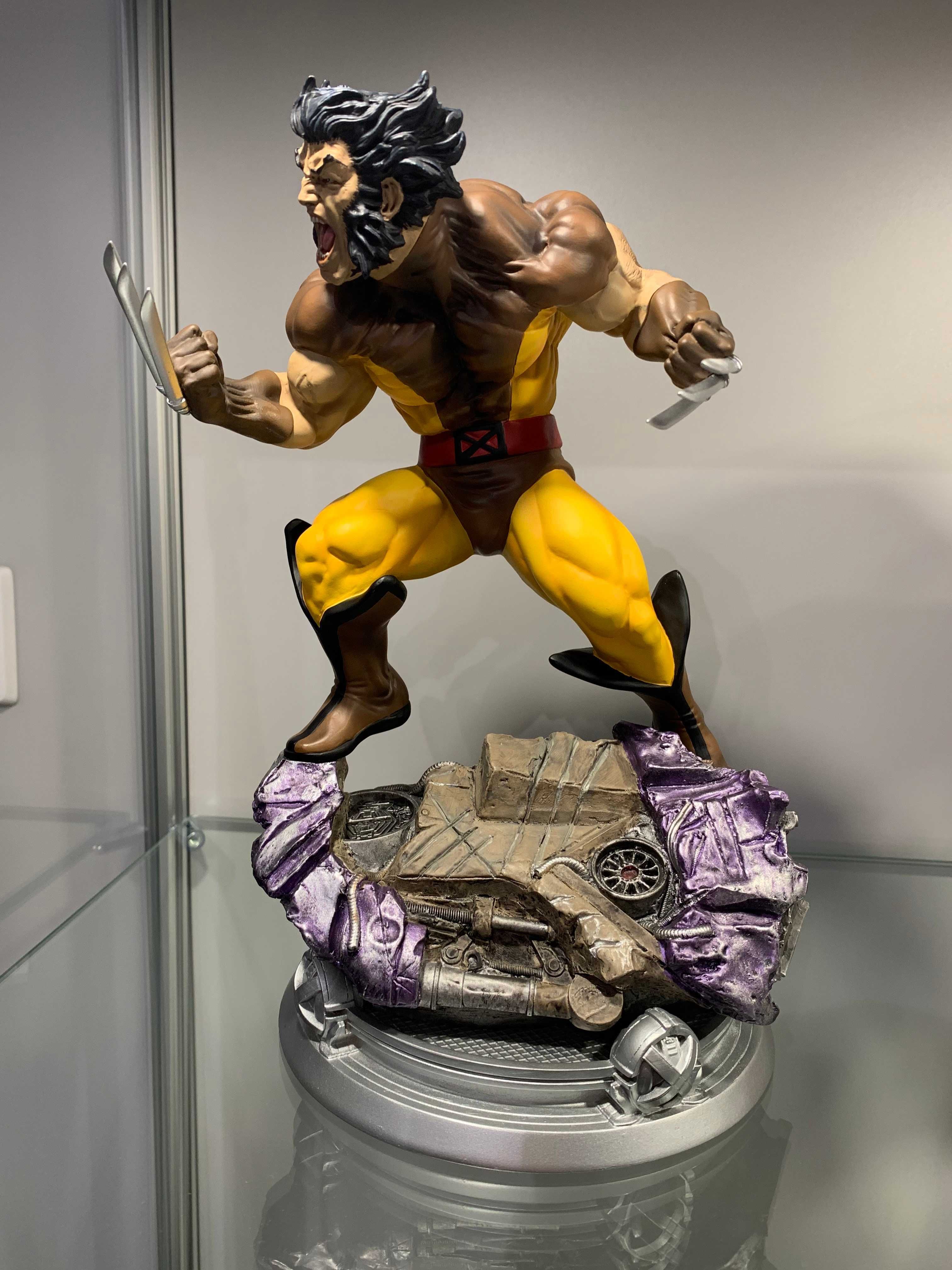 Kotobukiya Fine Art Statue Wolverine Brown Costume Danger Room