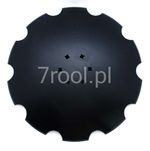 Talerz uzębiony 610 mm pod piastę 6 otworową, gr.5,0