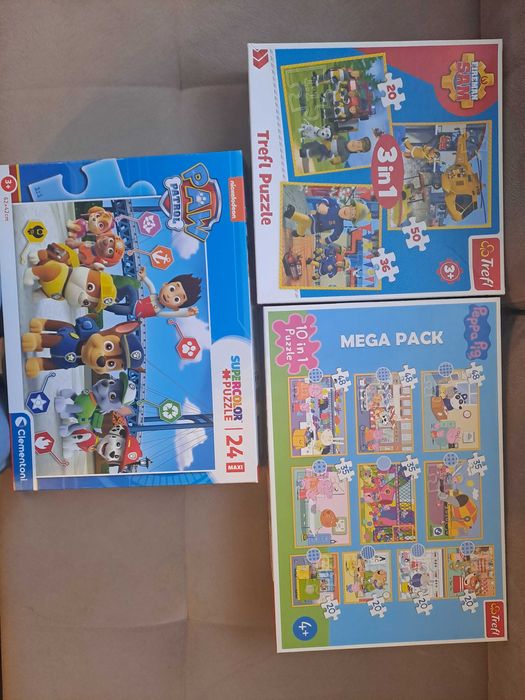 Zestaw puzzli: Psi Patrol, Strażak Sam