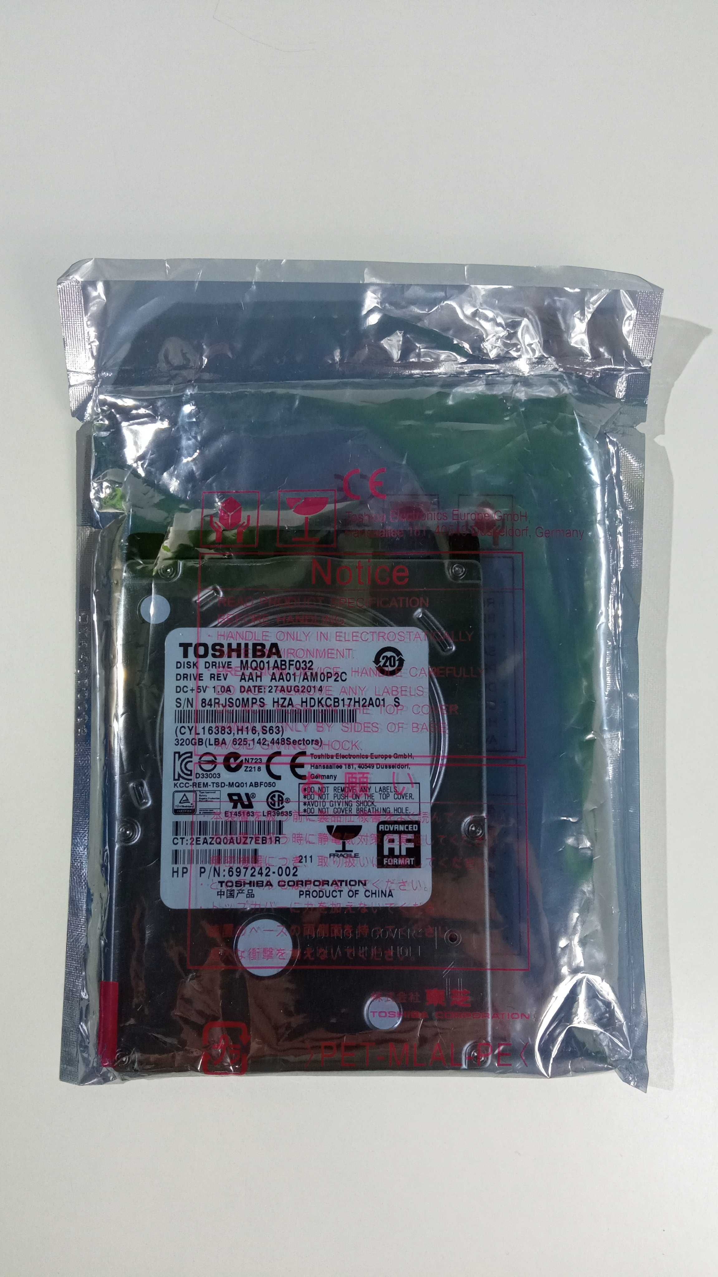 Dysk twardy Toshiba Mq01ABF032 HP Color LaserJet CM6030 / CM6040 MPF