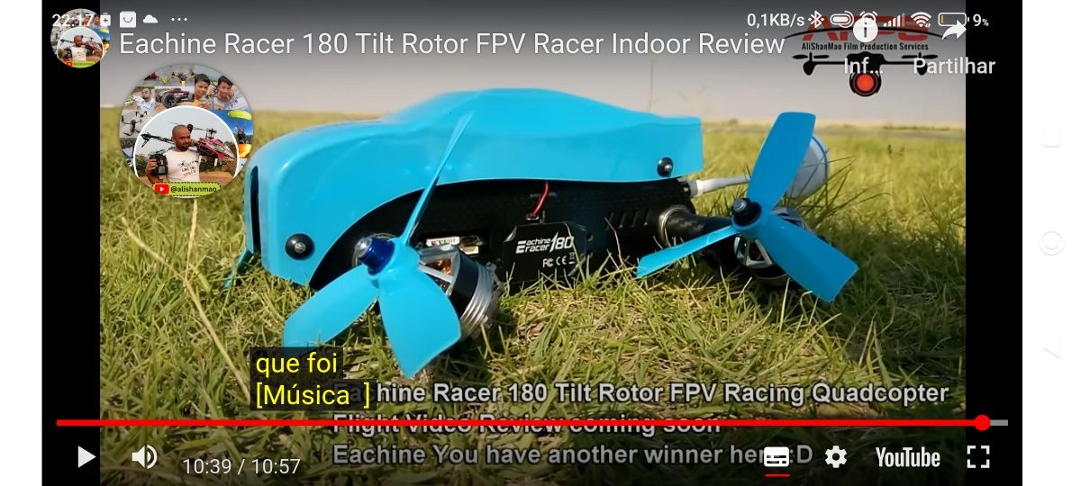 Drone Novo na caixa, eachine,180 GPS,WiFi,Fpv,com monitor a cores, V6