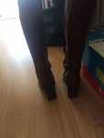 Botas altas pele