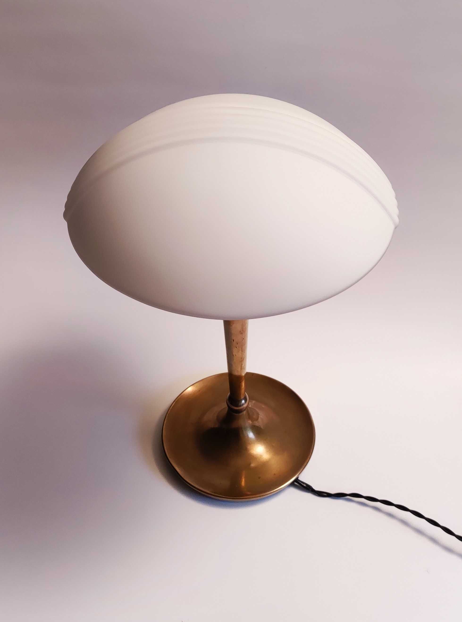 Lampa gabinetowa mosiężna  ART DECO  retro vintage