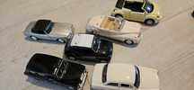Autka 12, 13 cm syrena, austin, alfa Romeo,fiat500, VW,