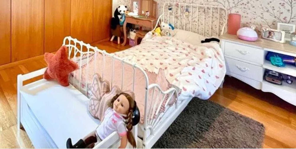 Cama Extensível IKEA MINNEN + Colchão VIMSIG