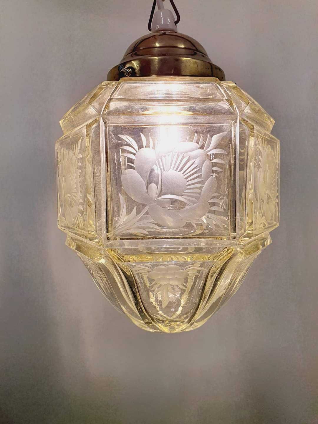 Para Lamp Stropowych Art Deco