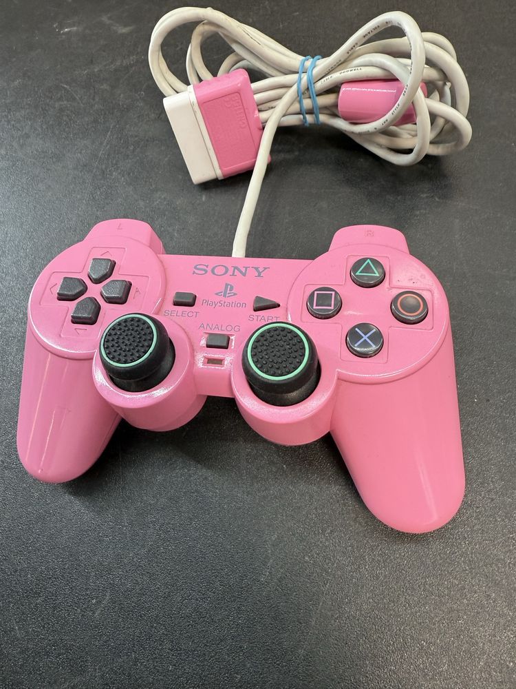 Oryginalny unikatowy pad Sony PS2 różowy, bdb stan