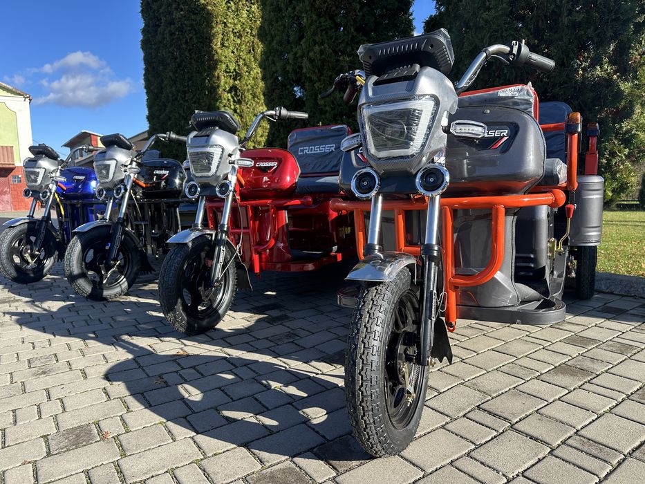 Електричний трицикл вантажо пасажир Crosser Cargo 10