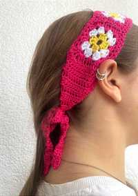 Fitas em crochet feitas à mão