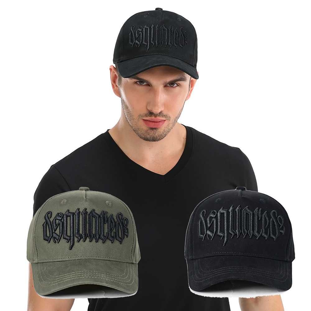 Czapka Bejsbolówka DSQUARED2 Czarna / Czarne Napisy